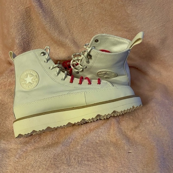 Converse Chuck Taylor nubuck crafted boot womens 8.5 in egret - Picture 3 of 7